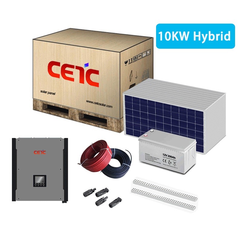 10KW hybrid inverter solar energy system complete set kit