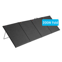 200W folding solar panel with simple mounting structure