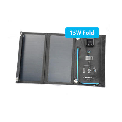 15w fabric folded solar panel easy carry for outside activity