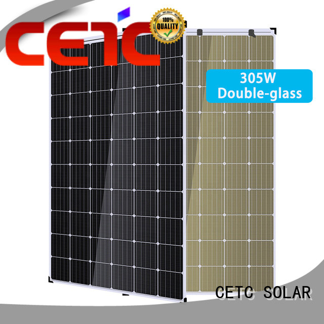 CETC SOLAR no frame double glass solar panel supply for outdoor energy
