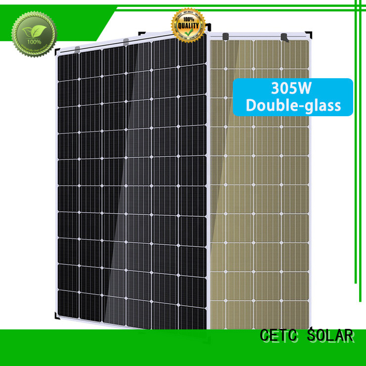 CETC SOLAR high-quality double glass solar modules supply for outdoor energy